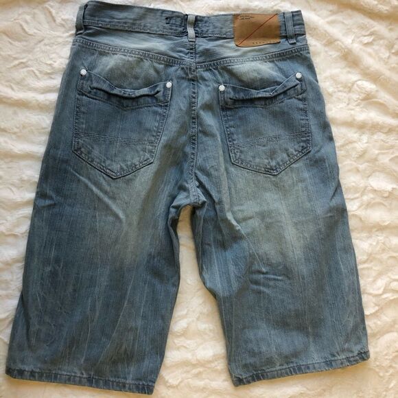 Sean John Light Wash Denim Short - Men’s 32 - Picture 2 of 6